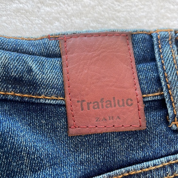 Zara Trafaluc Raw Hem Distressed Skinny Jean Size 6 - Picture 5 of 9
